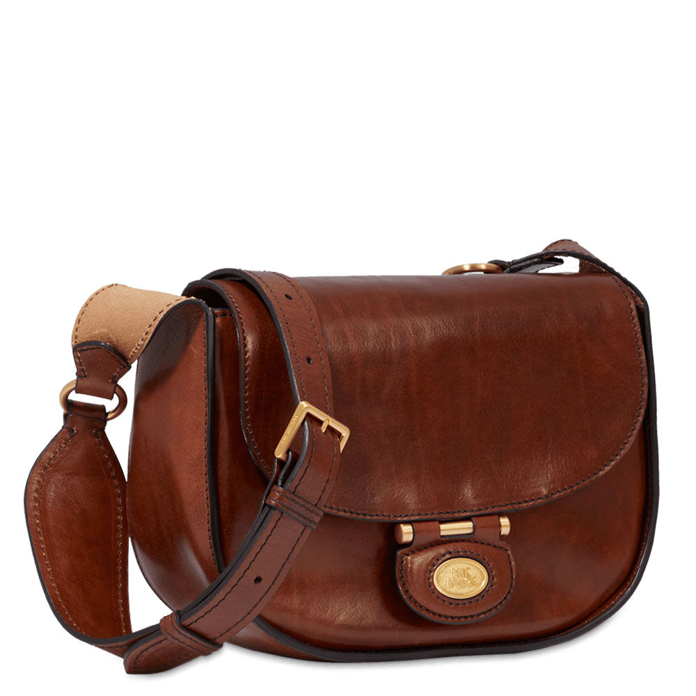 THE BRIDGE DORA LINIE
Kleine Damen Umhängetasche aus braunem Leder