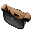 THE BRIDGE Damen-Hobo-Tasche Dora-Linie aus schwarzem Leder