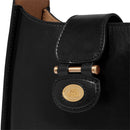 THE BRIDGE Damen-Hobo-Tasche Dora-Linie aus schwarzem Leder