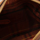 THE BRIDGE Kleine Damen-Umhängetasche Agnese-Linie aus braunem und cremefarbenem Wildleder und Montana-Leder