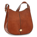 THE BRIDGE Damen-Hobo-Tasche Claudia-Linie aus braunem Leder
