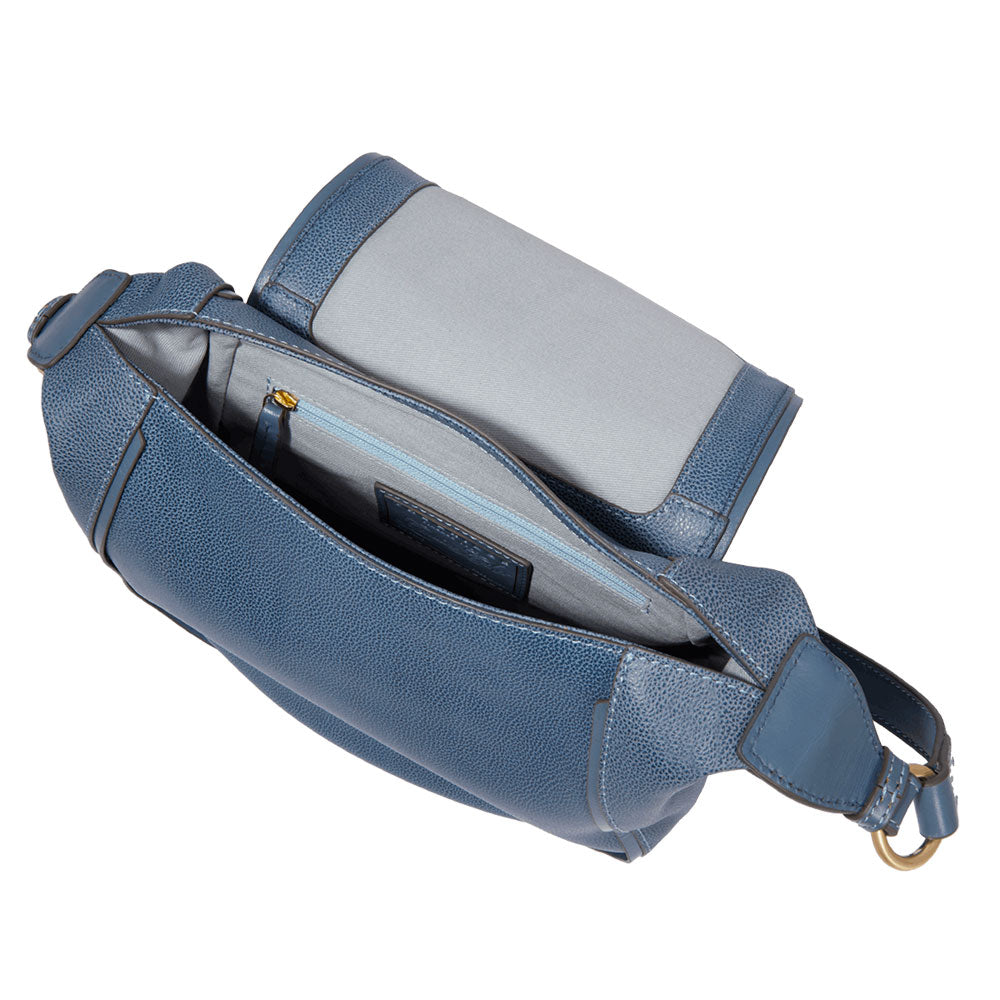 THE BRIDGE Damen-Umhängetasche Domitilla-Linie aus grünem Leder