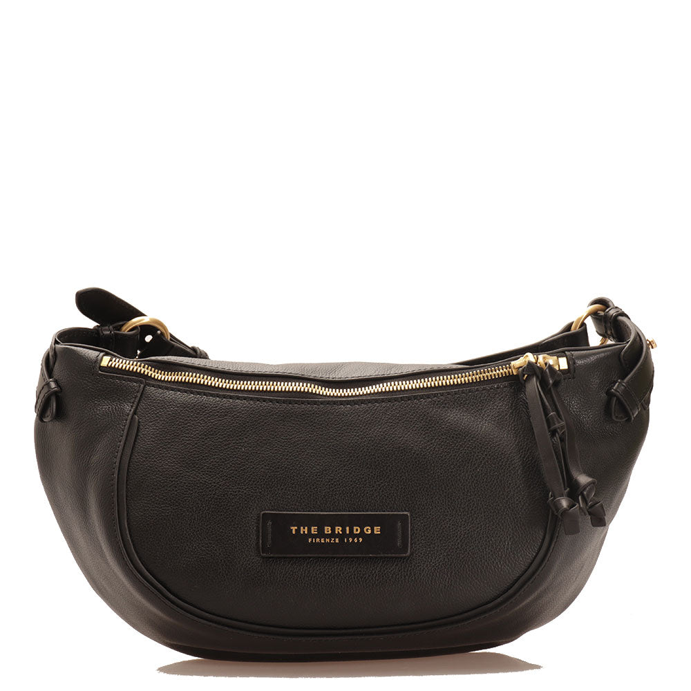 Marsupio Donna THE BRIDGE linea Domitilla in Pelle Nera