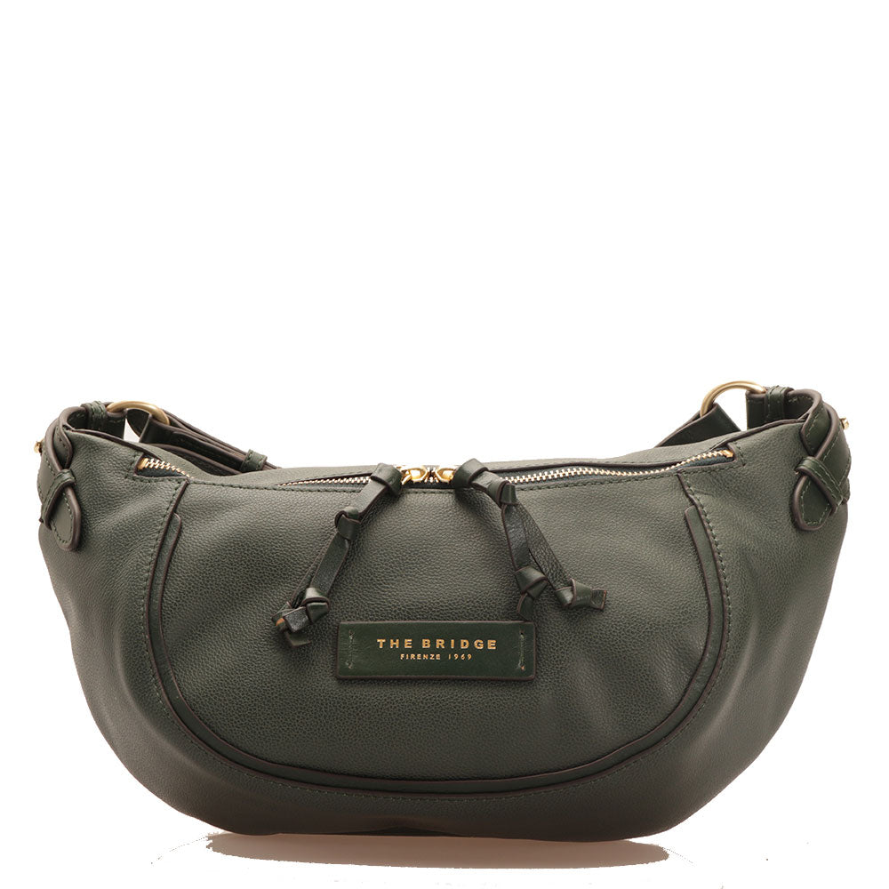 Marsupio Donna THE BRIDGE linea Domitilla in Pelle Verde