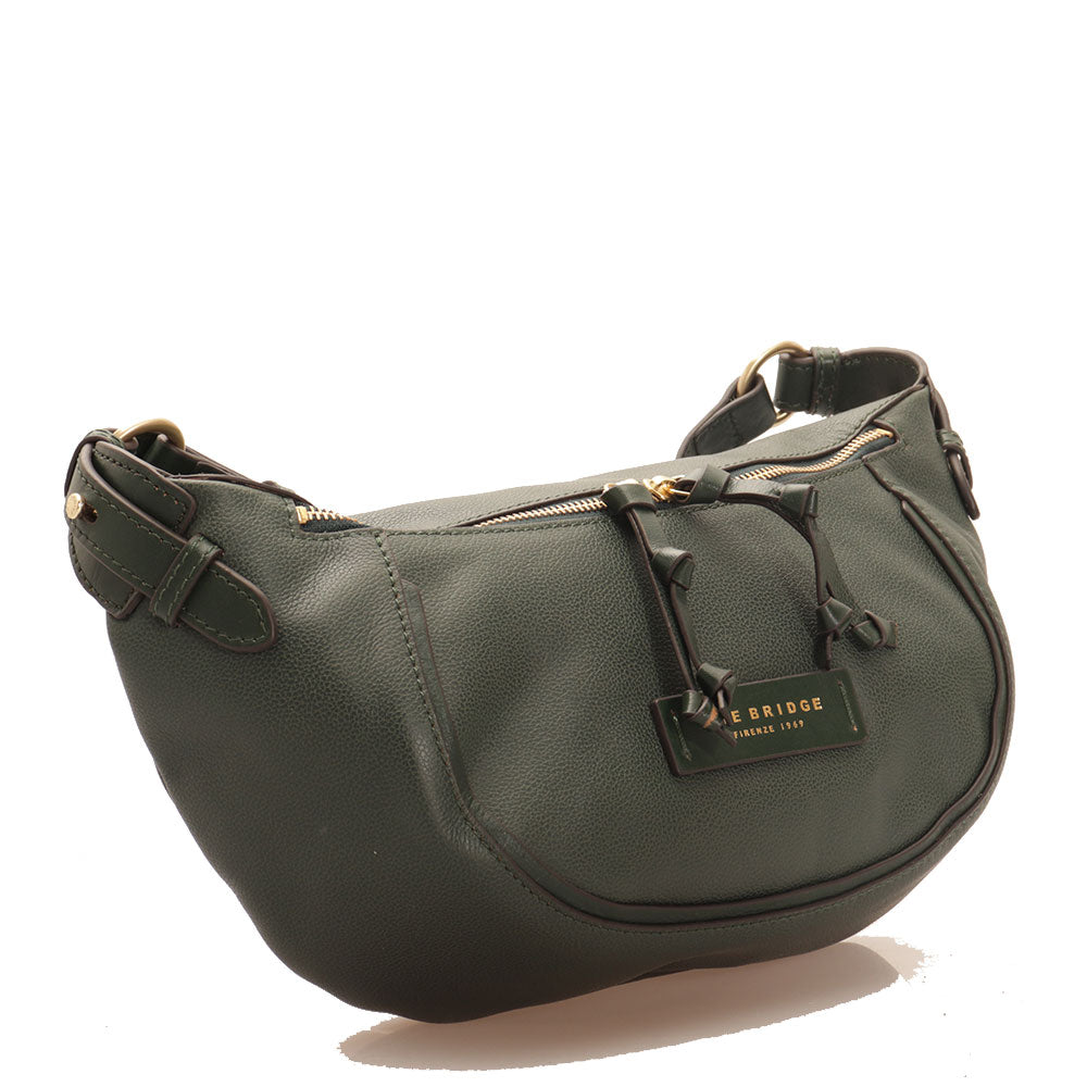 Marsupio Donna THE BRIDGE linea Domitilla in Pelle Verde