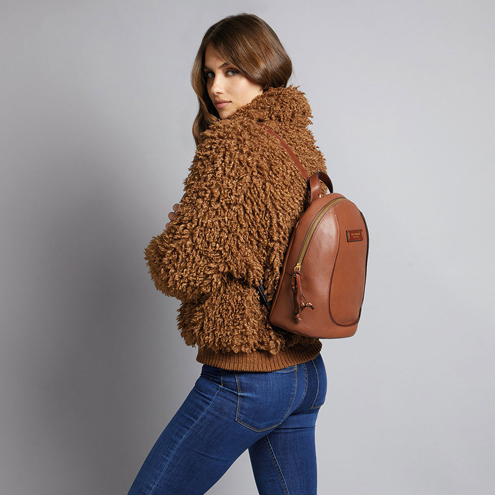 Zaino Donna THE BRIDGE linea Domitilla in Pelle Marrone