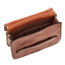 THE BRIDGE Mittelgroße Damen-Umhängetasche aus braunem Leder der Lucrezia Wow-Linie