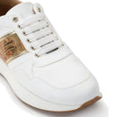 Scarpe Donna 1A Classe Alviero Martini Sneakers Bianche con Dettagli Geo Classic e Logo 0420