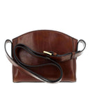 THE BRIDGE Damen-Umhängetasche Costanza-Linie aus braunem Leder