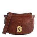 Borsa Donna a Tracolla THE BRIDGE linea Celeste in Pelle Marrone