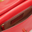 THE BRIDGE Damen-Umhängetasche Celeste-Linie aus rotem Leder