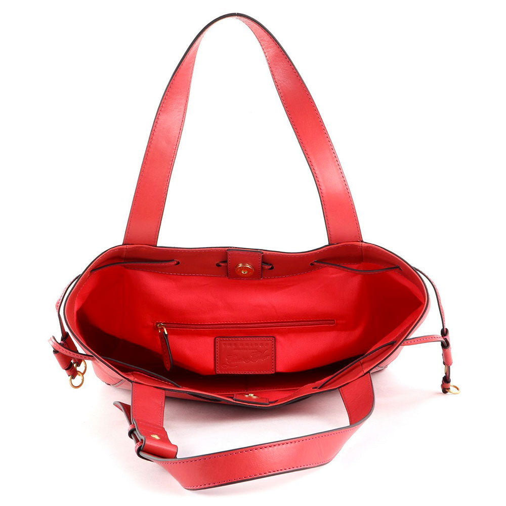 Borsa Donna Shopper THE BRIDGE linea Brigida in Pelle Verde a sconto