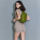 THE BRIDGE Damenrucksack Carlotta-Linie aus gelbem Leder