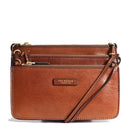 Borsa Donna a Tracolla Tre Scomparti THE BRIDGE linea Rustici in Pelle Marrone