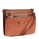 Borsa Donna a Tracolla Tre Scomparti THE BRIDGE linea Rustici in Pelle Marrone