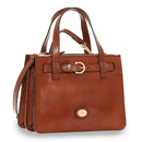 THE BRIDGE Damenhandtasche Biba-Linie aus braunem Leder