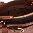 THE BRIDGE Damenhandtasche Biba-Linie aus braunem Leder