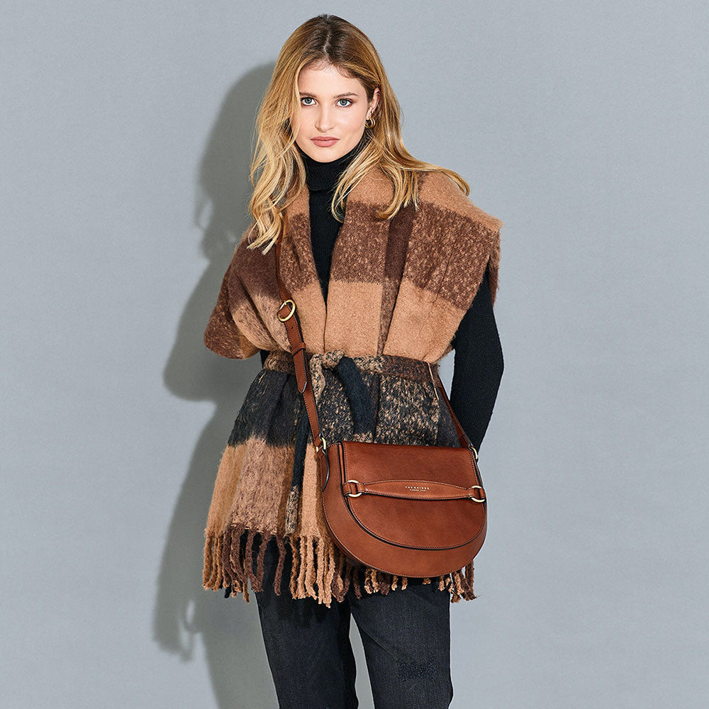 Borsa Donna con Pattina a Tracolla THE BRIDGE linea Bettina in Pelle Nera