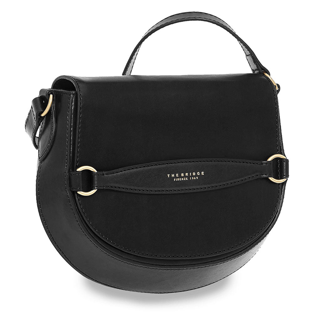 Borsa Donna con Pattina a Tracolla THE BRIDGE linea Bettina in Pelle Nera