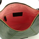 Hobo-Tasche für Damen mit Schultergurt THE BRIDGE Brigida-Linie aus grünem Leder