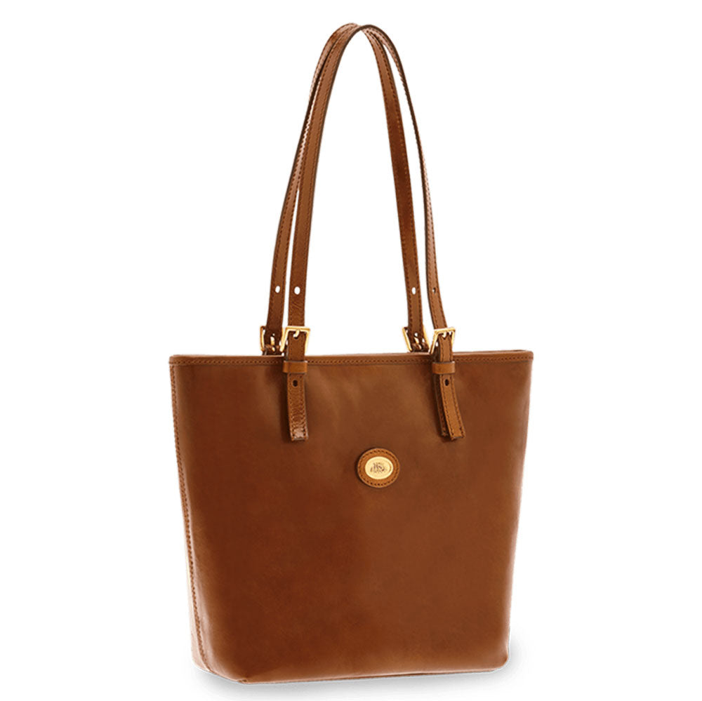 Borsa Donna Shopping Verticale THE BRIDGE in Pelle Marrone linea Story