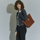 Borsa Donna Shopping Verticale THE BRIDGE in Pelle Marrone linea Story