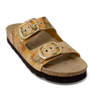 Damenschuhe 1A Classe Alviero Martini Doppelband-Hausschuhe mit Geo Classic-Aufdruck 0516