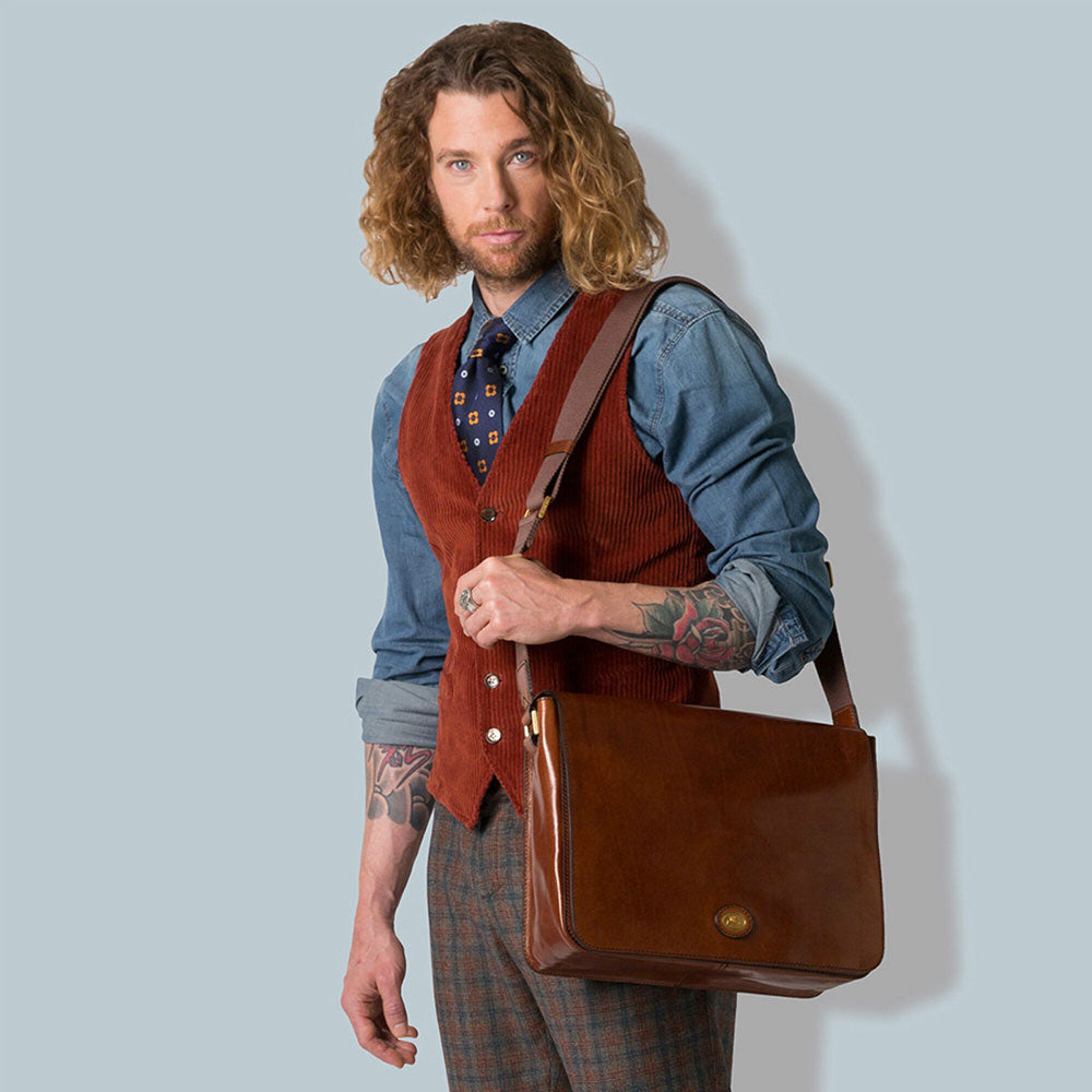 Cuoio Borsa Messenger The Bridge Messenger Uomo THE BRIDGE