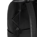 Herrenrucksack mit Reißverschluss THE BRIDGE Alberto-Linie aus schwarzem Leder