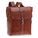 THE BRIDGE Laptop-Rucksack für Herren aus braunem Leder der Kallio-Linie