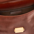 Zaino Uomo con Pattina THE BRIDGE in Pelle Marrone linea Dante