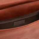Herrenrucksack mit Klappe THE BRIDGE Dante-Linie aus braunem Leder