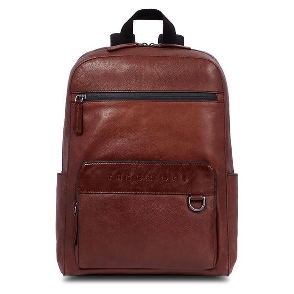 Zaino Uomo THE BRIDGE linea Damiano in Pelle Marrone a sconto