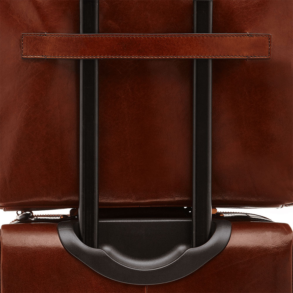 Cartella Doppio Scomparto Due Manici THE BRIDGE in Pelle Marrone linea Story