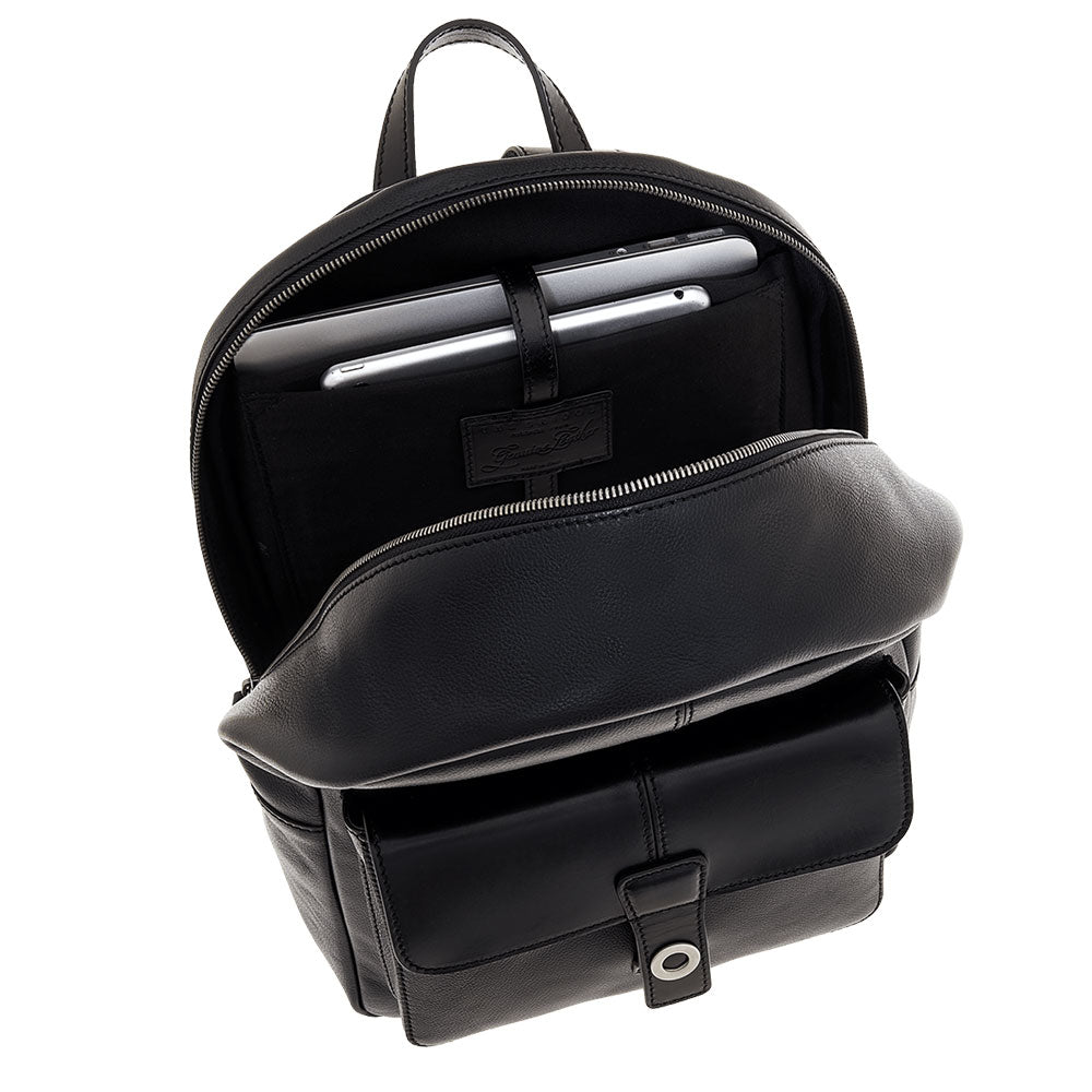 Zaino Uomo Porta PC THE BRIDGE linea Biagio in Pelle Nera