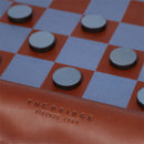 Gioco della Dama THE BRIDGE linea Life Style in Pelle Marrone