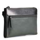 THE BRIDGE Herren-Clutch aus der Damiano-Linie aus grünem Leder