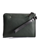 THE BRIDGE Herren-Clutch aus der Damiano-Linie aus grünem Leder