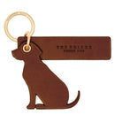 THE BRIDGE DUCCIO LINIE
Schlüsselanhänger mit Hund aus braunem Leder 
