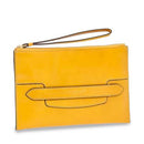 Pochette Donna Media con Polsiera THE BRIDGE linea Lucrezia in Pelle Giallo Mais