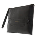 Damen-Clutch mit Armband THE BRIDGE Lucrezia-Linie aus schwarzem Leder