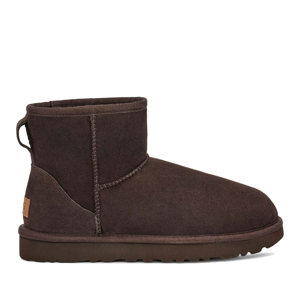 Stivaletti Donna UGG Classic Mini II in Pelle Scamosciata color Chocolate