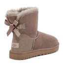 Stivaletti Donna UGG Mini Bailey Bow II in Pelle Scamosciata colore Caribou