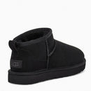 UGG Classic Ultra Mini Damen-Stiefeletten aus schwarzem Wildleder