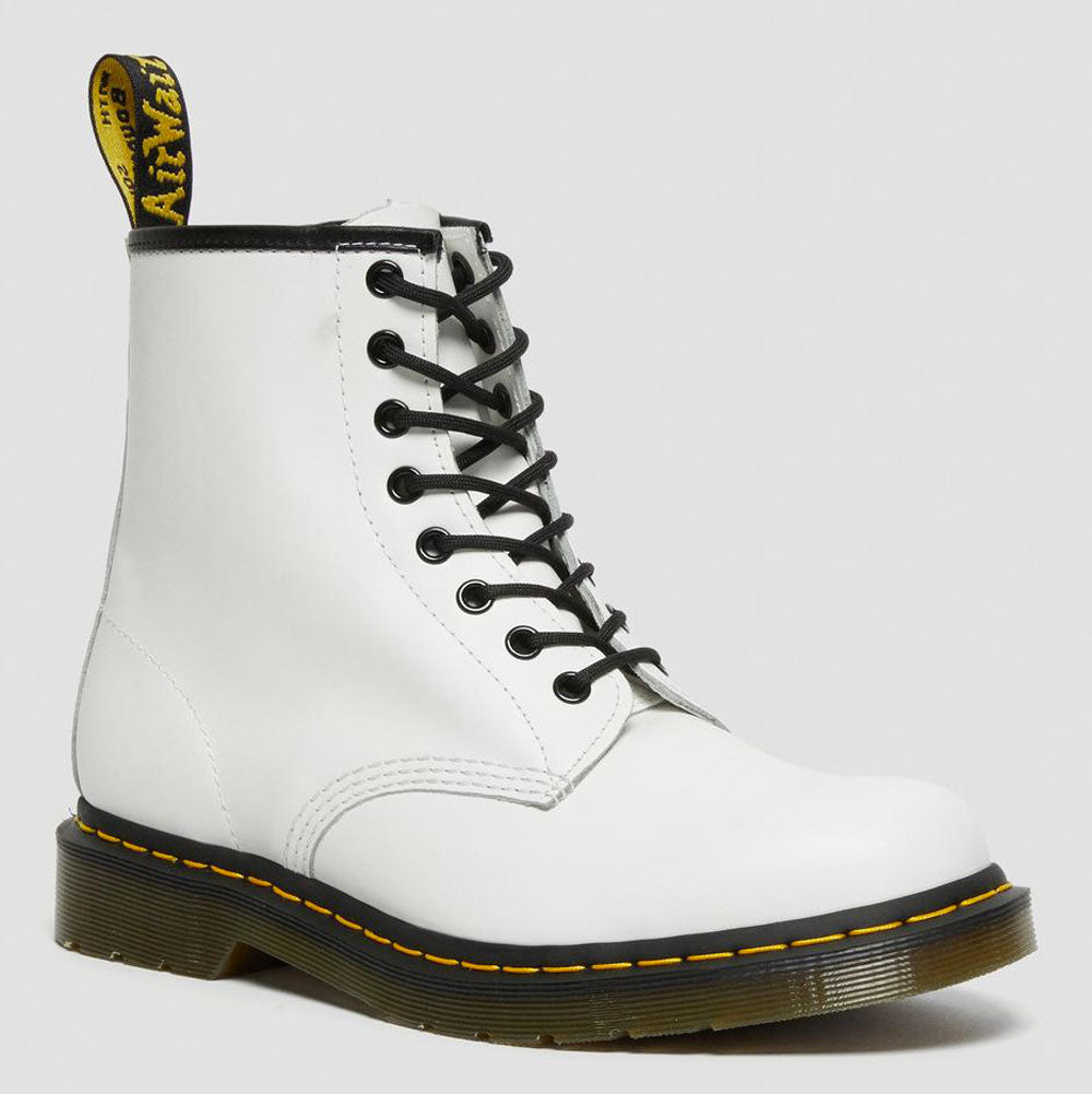 Scarpe DR. MARTENS Stivali linea 1460 in Pelle Bianca