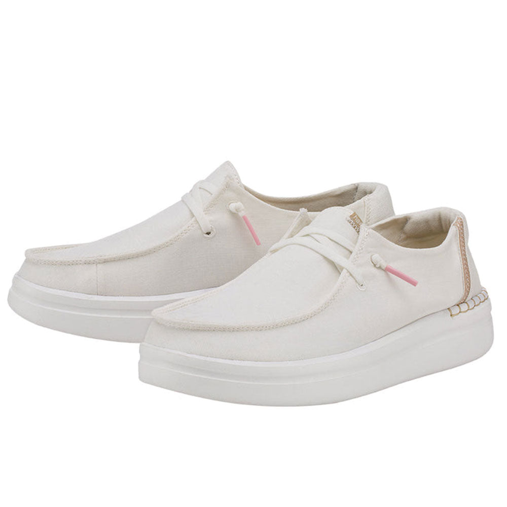 HEY DUDE Damenschuhe Wendy Rise Linie Farbe Spark White