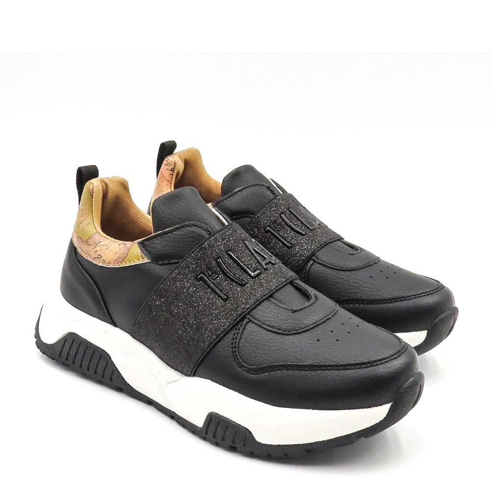 Scarpe Donna 1A Classe Alviero Martini Sneakers Slip On Nere con