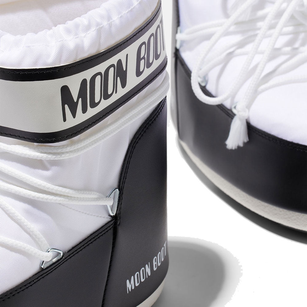 Stivali da Neve Unisex MOON BOOT Icon Low in Nylon Colore Bianco