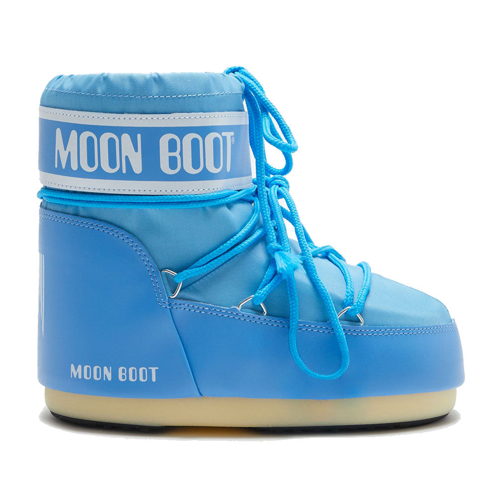 Stivali da Neve Donna MOON BOOT Icon Low in Nylon Colore Alaskan Blue