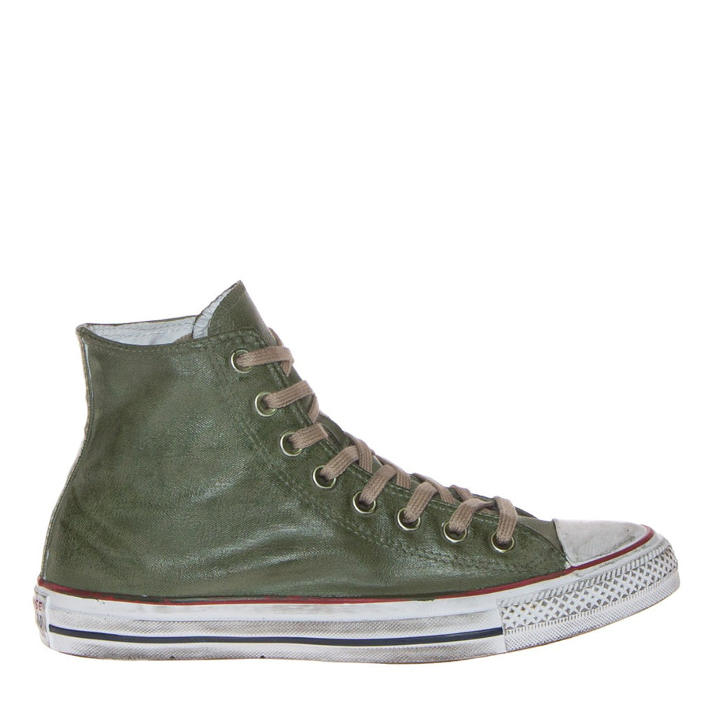 Scarpe Unisex CONVERSE Sneakers linea Chuck Taylor All Star Canvas Waxed in Tessuto Verde